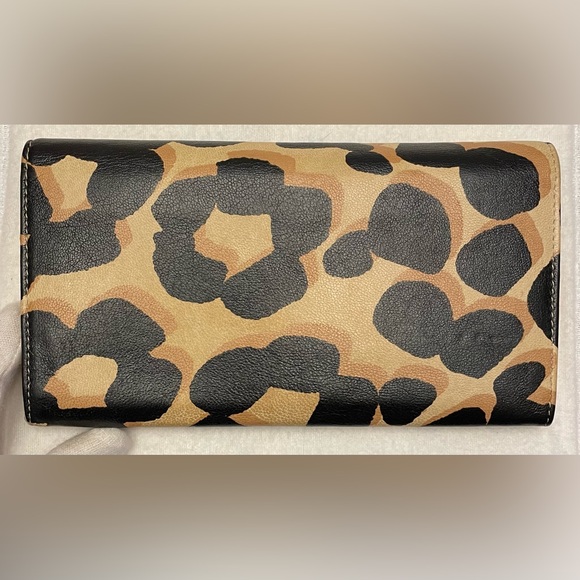 “See By Chloe” Authentic Vintage Leopard Print Long Wallet - Picture 3 of 16